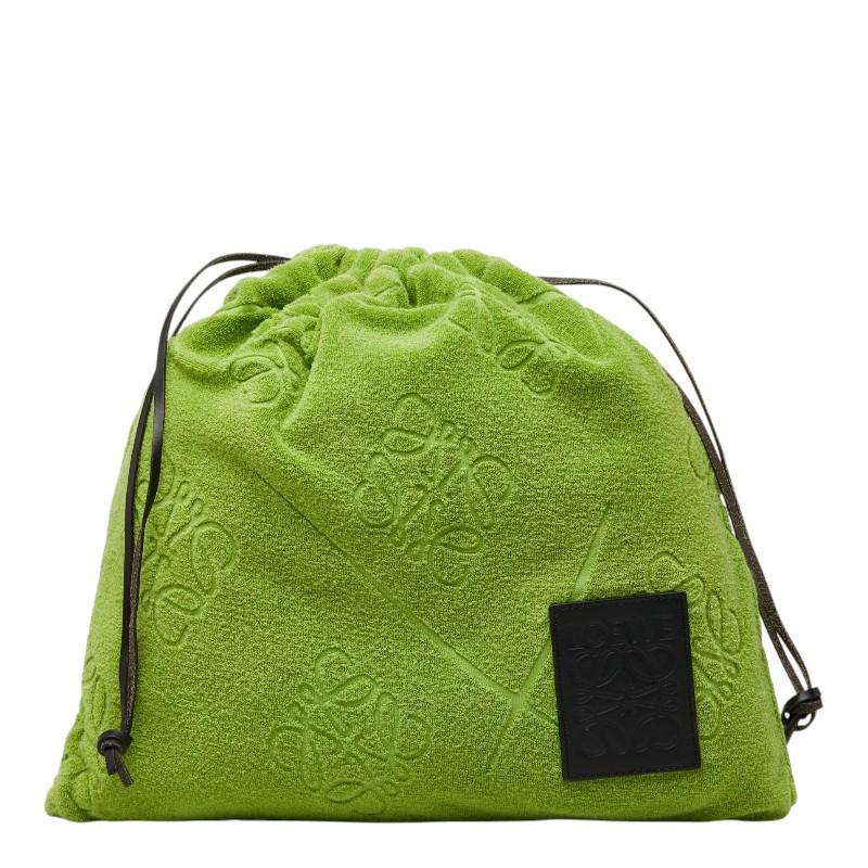 LOEWE（ロエベ） アナグラム テリークロス ドローストリング ポーチ