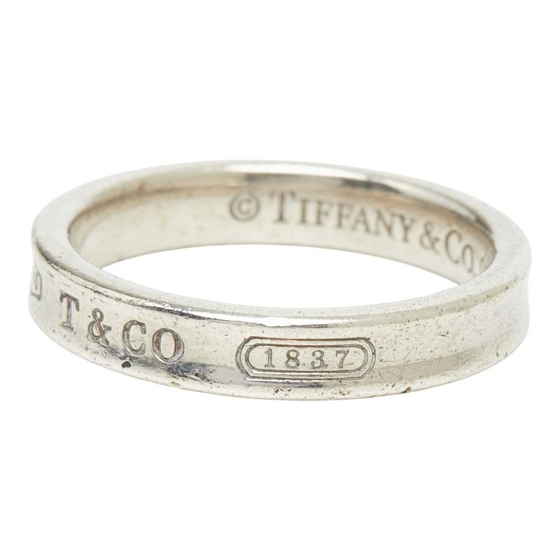 【中古品】Tiffany & Co. 1837 ナローリングsilver925 TIFFANY&Co.（ティファニー） 1837 ナローリング リング 指輪 16号