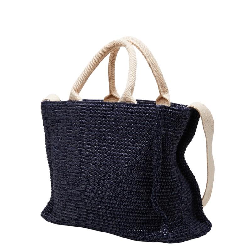 MARNI（マルニ） ラフィア エフェクト スモール ハンドバッグ