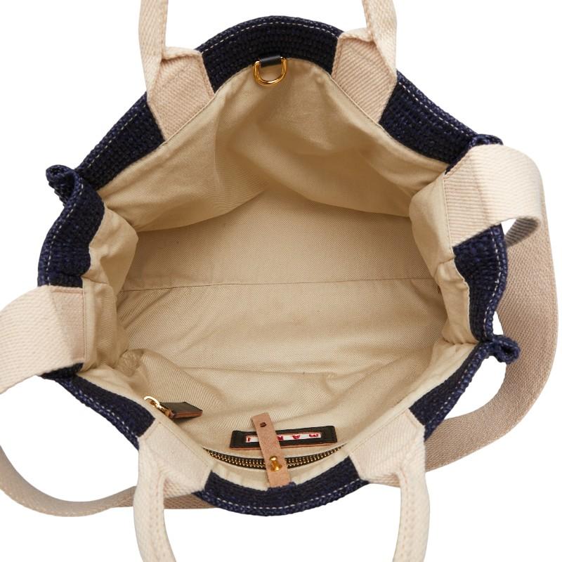 MARNI（マルニ） ラフィア エフェクト スモール ハンドバッグ