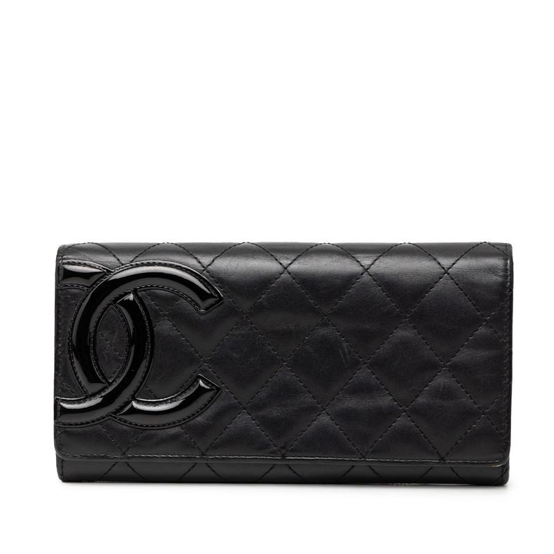 CHANEL（シャネル） ココマーク カンボン 二つ折り 長財布 A50077