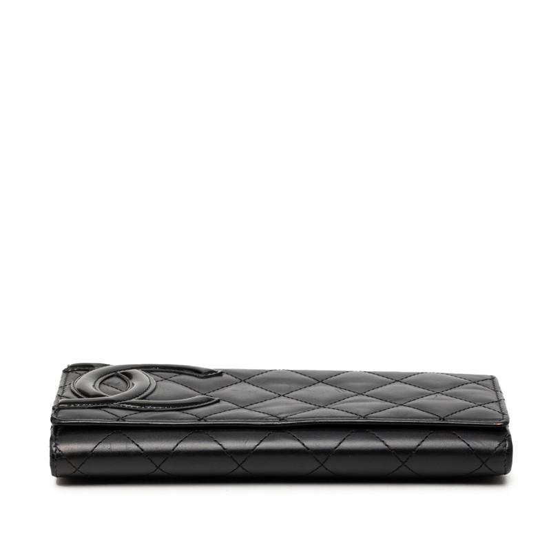 CHANEL（シャネル） ココマーク カンボン 二つ折り 長財布 A50077