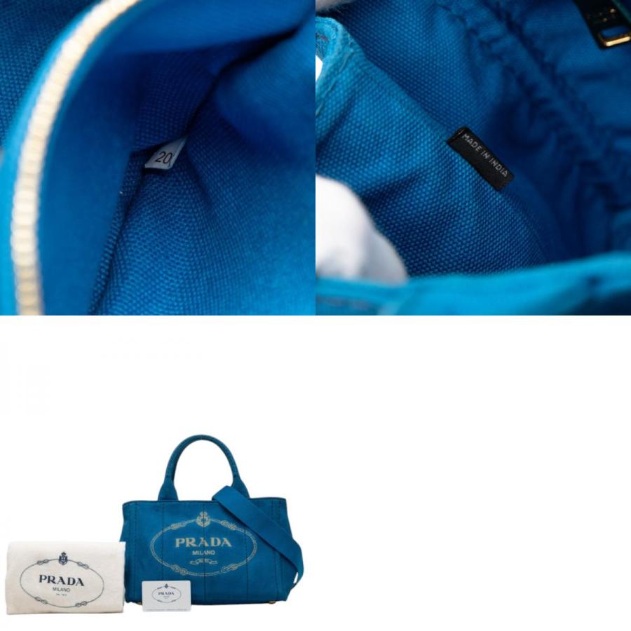 PRADA（プラダ） 三角ロゴプレート カナパ ハンドバッグ ショルダー