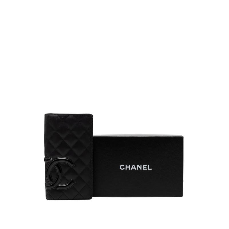 CHANEL（シャネル） カンボンライン ココマーク 長財布 ブラック
