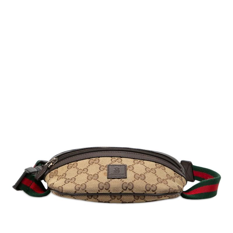 GUCCI （グッチ）ボディバッグ GG キャンバス レザー シェリーライン GUCCI（グッチ） GGキャンバス シェリーライン チルドレンズ ウエスト