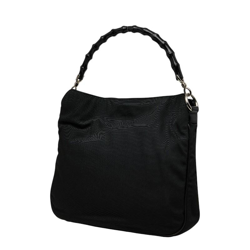 GUCCI（グッチ） バンブー ハンドバッグ 0011638 ブラック ナイロン