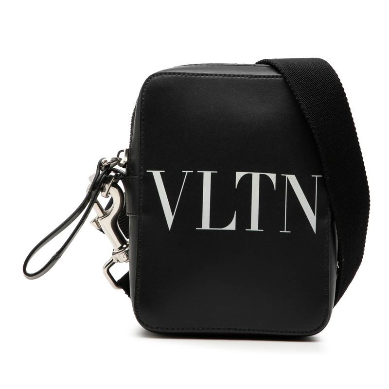 VLTN バレンティノVALENTINO ブラック ショルダーバッグ 黒 ヴァレンチノ ガラヴァーニ VLTN 斜め掛け ショルダーバッグ ブラック