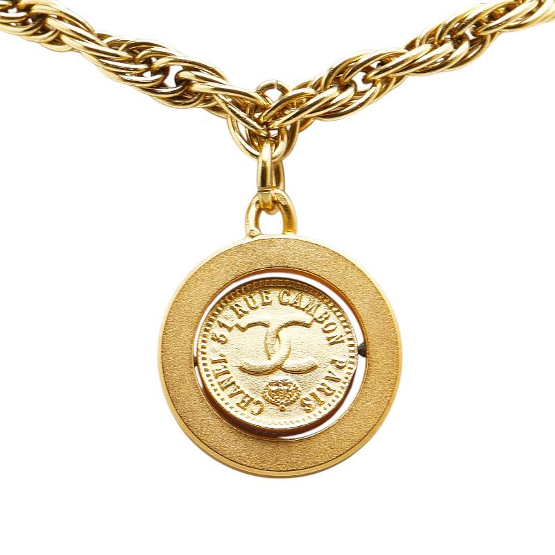 シャネル ヴィンテージ ココマーク 31 RUE CAMBON カンボン チェーン ネックレス ゴールド メッキ レディース CHANEL 【中古】_1