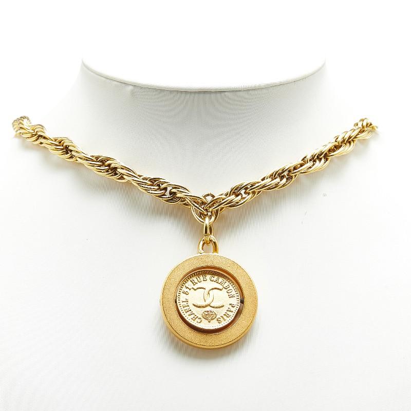 シャネル ヴィンテージ ココマーク 31 RUE CAMBON カンボン チェーン ネックレス ゴールド メッキ レディース CHANEL 【中古】_7