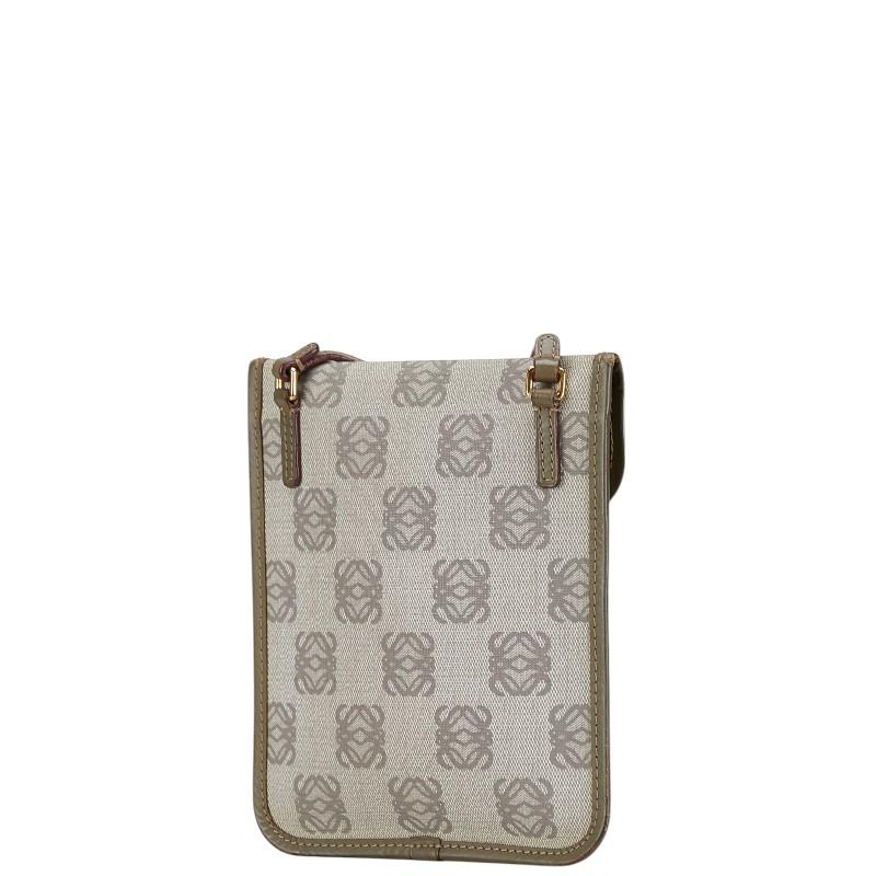 LOEWE（ロエベ） アナグラム ショルダーバッグ カーキグリーン レザー