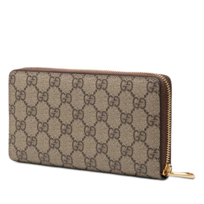GUCCI（グッチ） GGスプリーム ばなにゃ プリント ジッピーウォレット