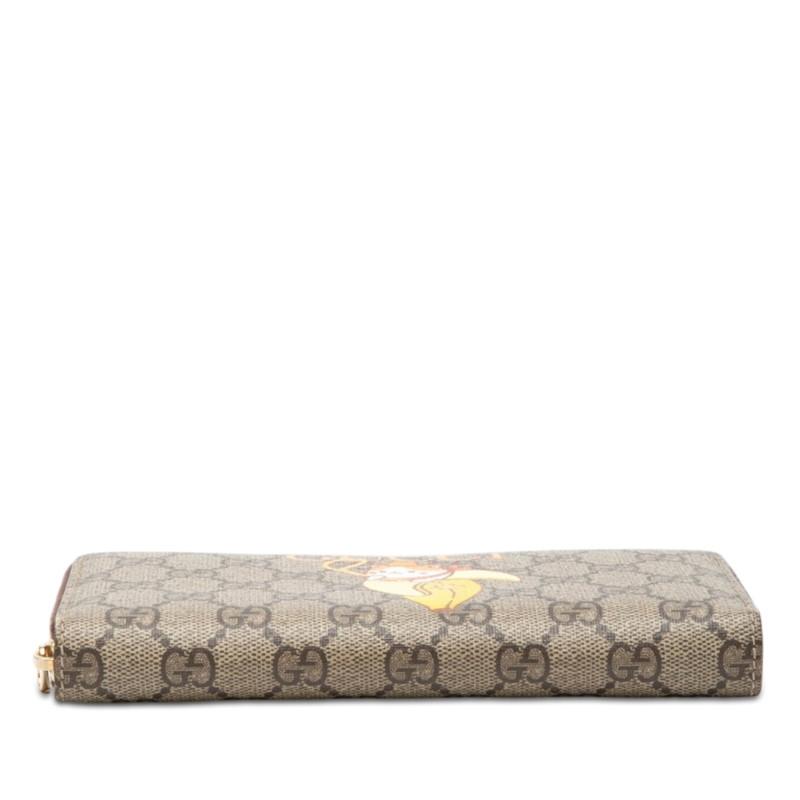 GUCCI（グッチ） GGスプリーム ばなにゃ プリント ジッピーウォレット