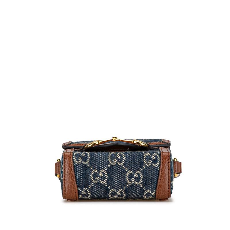 GUCCI（グッチ） GGデニム ホースビット 1955 斜め掛け ショルダー