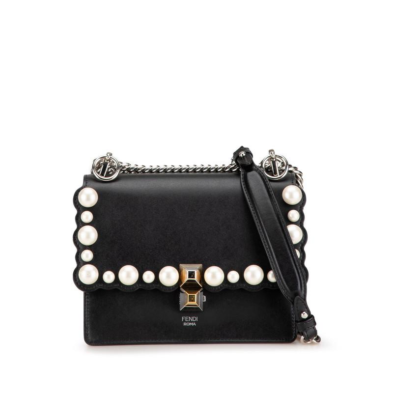 FENDI（フェンディ） キャナイ ミニ パール チェーン ショルダーバッグ 