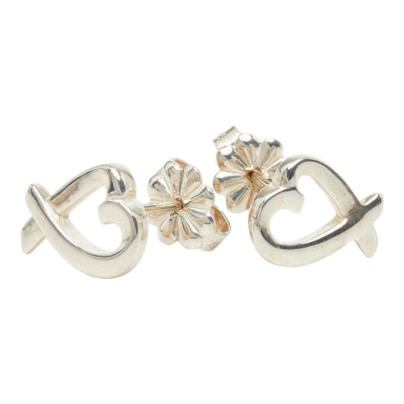Tiffany & Co. パロマ・ピカソ ラビングハート ピアス シルバー