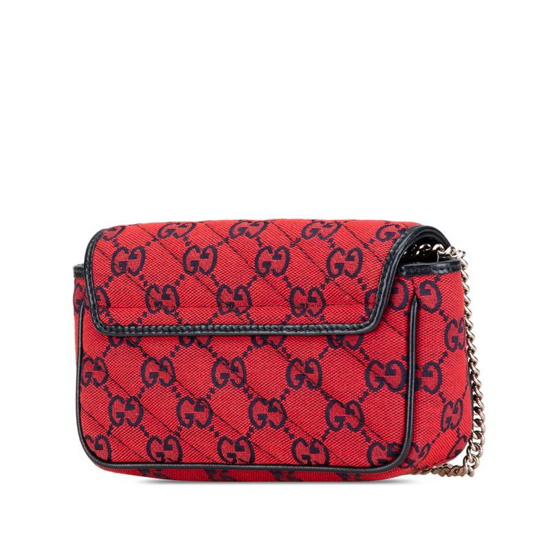 GUCCI（グッチ） GGキャンバス GGマーモント チェーンショルダーバッグ