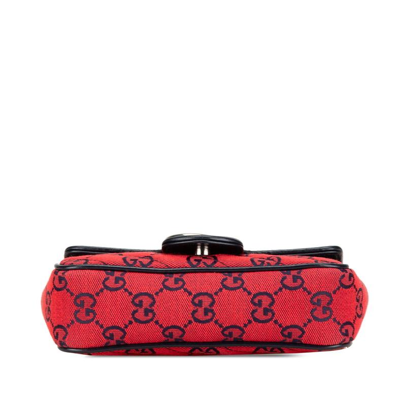 GUCCI（グッチ） GGキャンバス GGマーモント チェーンショルダーバッグ