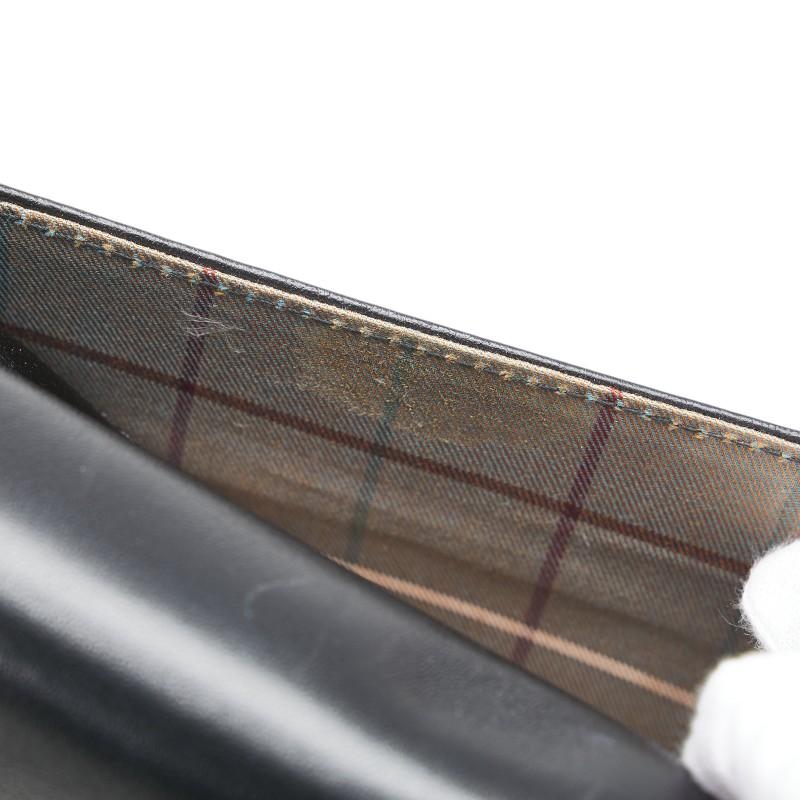 BURBERRY（バーバリー） 斜め掛け ショルダーバッグ ブラック レザー