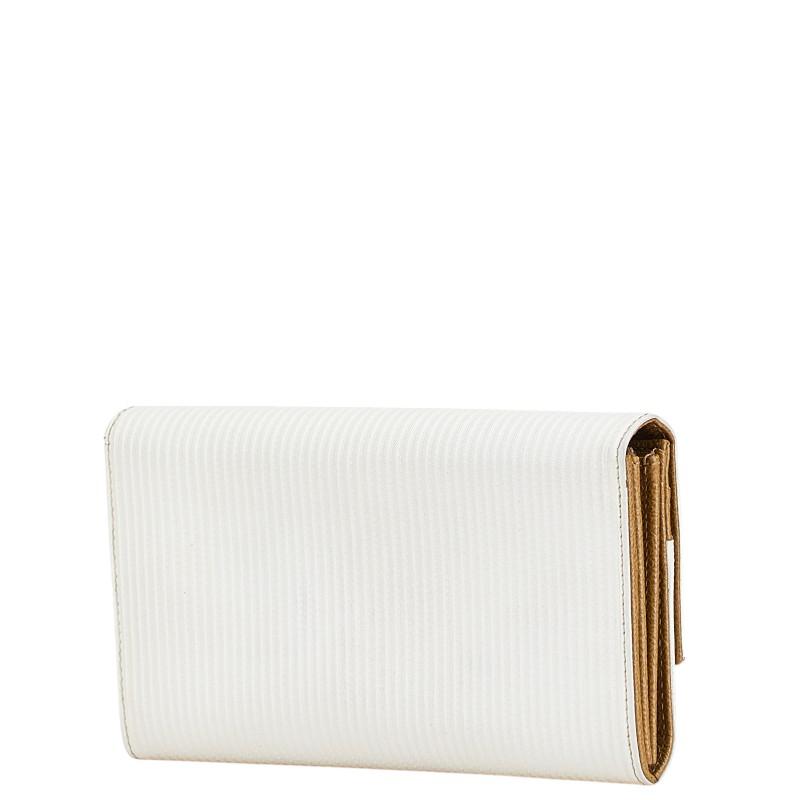 BVLGARI（ブルガリ） ミレリゲ 長財布 ホワイト レザー レディース