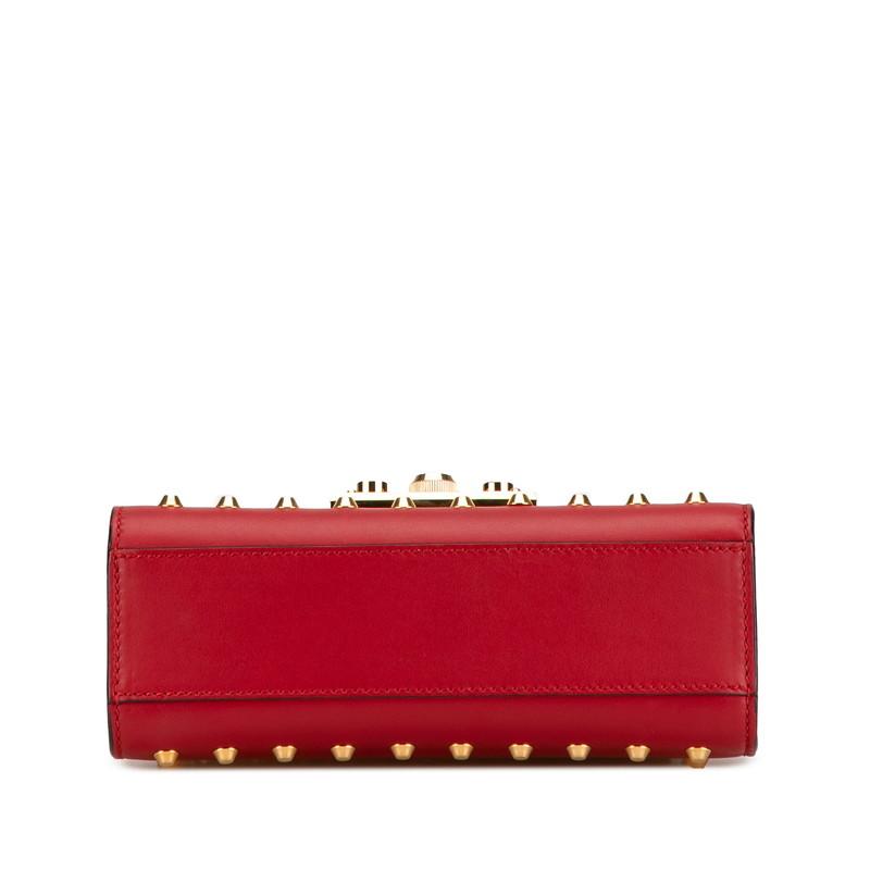 グッチ パドロック スタッズ チェーン ショルダーバッグ 432182 レッド レザー レディース GUCCI 【中古】_2