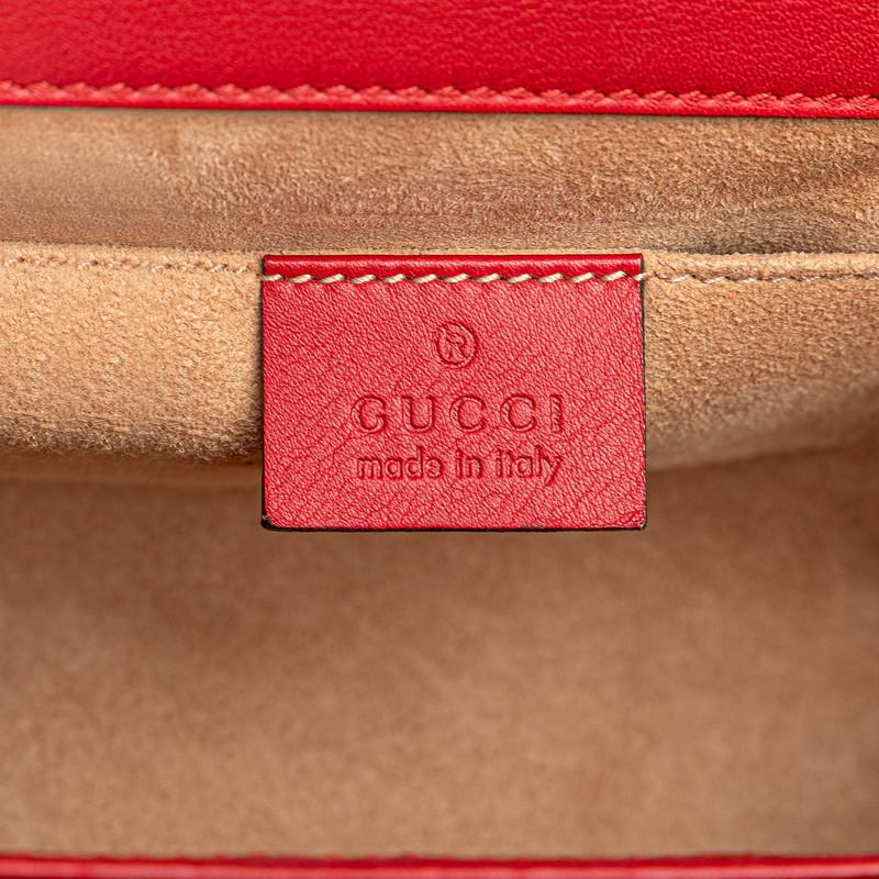 グッチ パドロック スタッズ チェーン ショルダーバッグ 432182 レッド レザー レディース GUCCI 【中古】_5