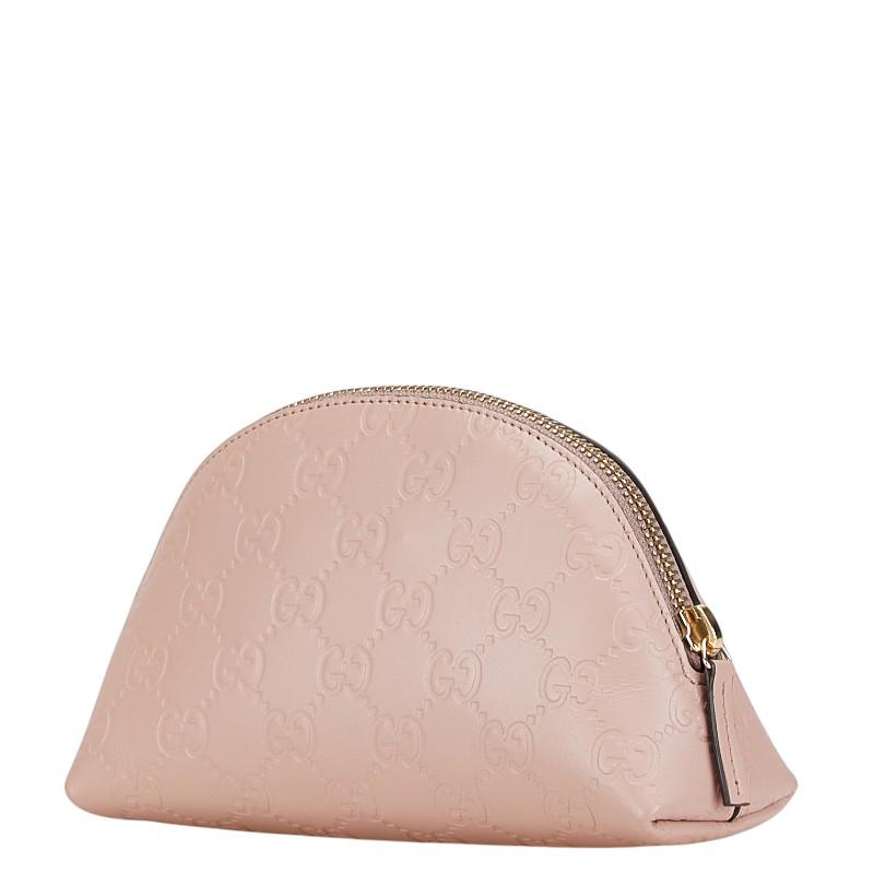 GUCCI（グッチ） グッチシマ リボン メイクポーチ アクセサリーポーチ 