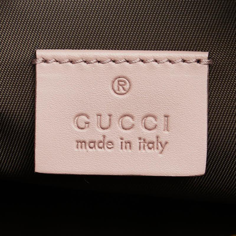 グッチ グッチッシマ リボン ピンク レザー メイクポーチ 431409 GUCCI グッチ グッチシマ リボン メイクポーチ アクセサリー