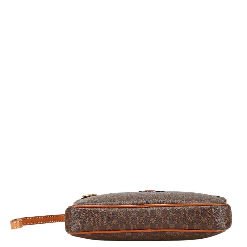 セリーヌ マカダム セカンドバッグ クラッチバッグ ブラウン PVC レザー メンズ CELINE 【中古】_2
