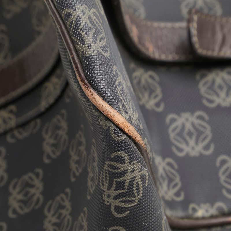 LOEWE（ロエベ） アナグラム トートバッグ ブラウン PVC レザー