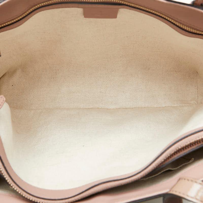 極美品】GUCCI マイクロシマ レザートートバッグA4大容量 ピンク GG