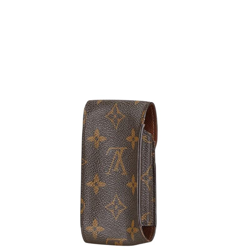 LOUIS VUITTON◇エテュイ・シガレット_モノグラム・キャンバス/PVC/BRW