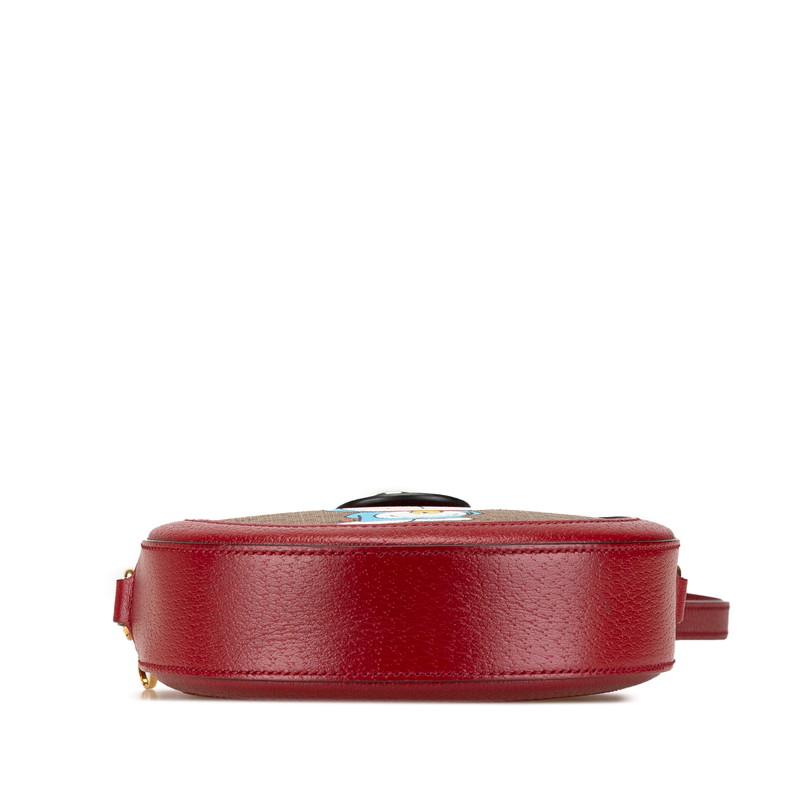 GUCCI/ミニGGスプリームドラエモンプリントショルダー/625216/520***/Aランク/20【中古】 GUCCI（グッチ） × ドラえもん ミニGGスプリーム うしドラ 牛ドラ