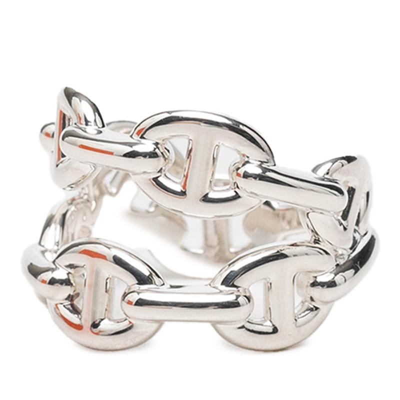 HERMES（エルメス） シェーヌダンクル アンシェネ ダブルロウ リング