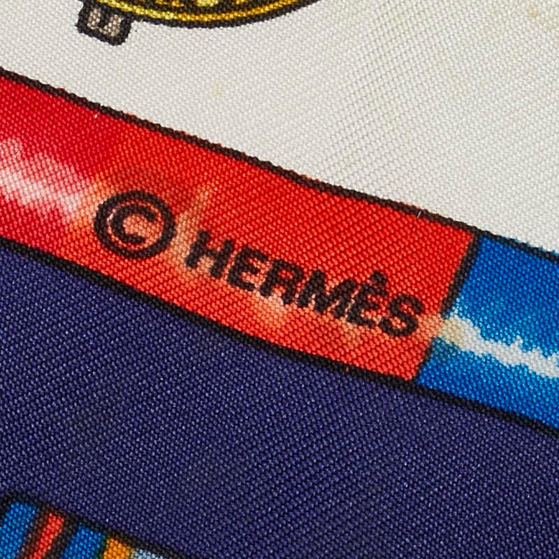 HERMES（エルメス） カレ90 Pelile main お針子さん スカーフ ネイビー 