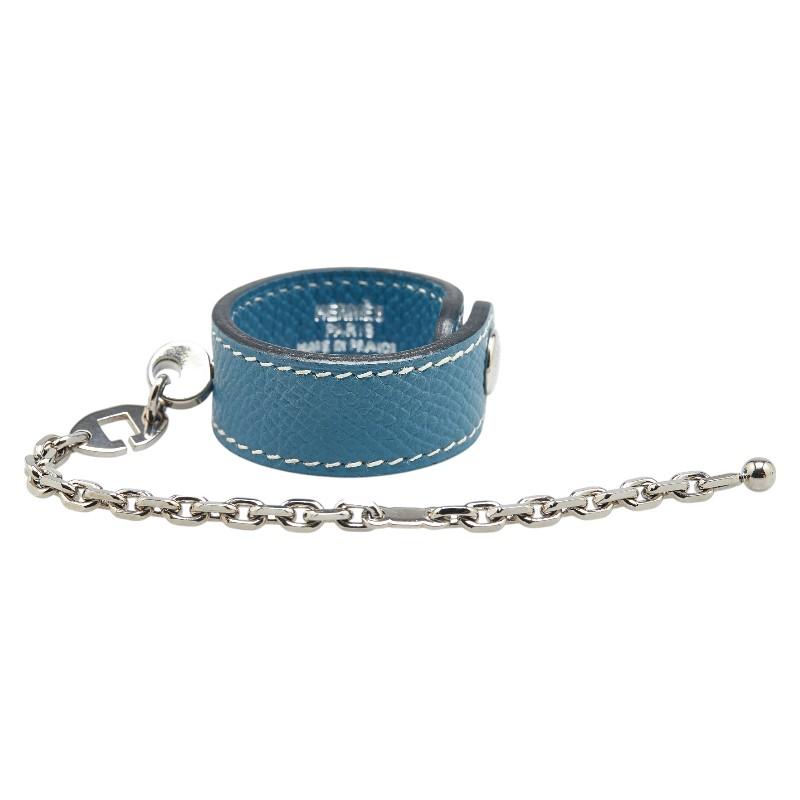 エルメス セリエ グローブホルダー ブルージーン ゴールド ヴォーエプソン レディース HERMES 【中古】 エルメス セリエ グローブホルダー ブルージーン ゴールド ヴォー