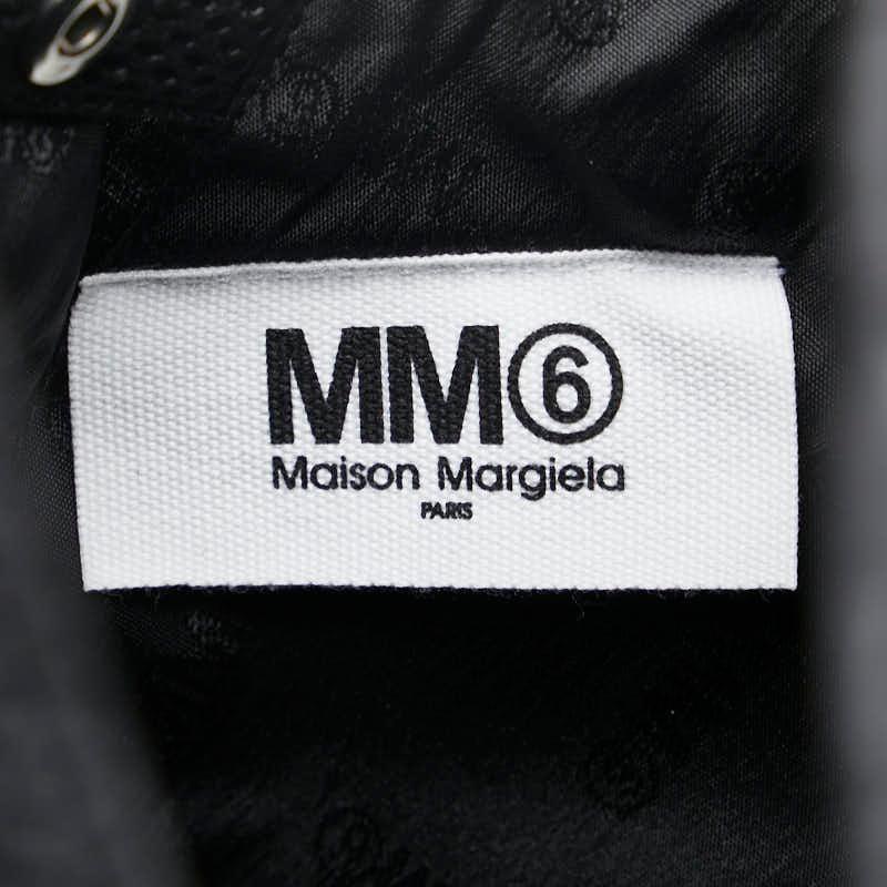 エムエムシックス JAPANESE BAG SMALL メッシュ ハンドバッグ トートバッグ S54WD0043 ブラック ポリエステル レディース MM6 【中古】