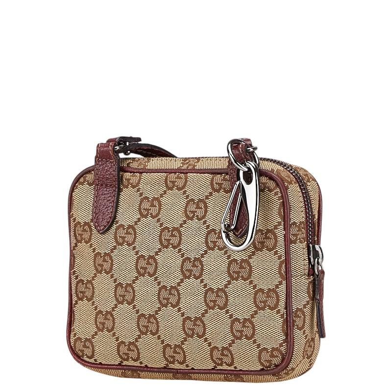 美品Gucci ポーチ GGキャンバスベージュ/ブラウン/ポシェット 楽天市場】GUCCI グッチ ショルダーバッグGG柄ポシェットベージュGG