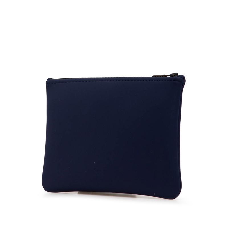 エルメス トゥルース フラット ネオバンMM ポーチ ネイビー ポリアミド レディース HERMES 【中古】_1