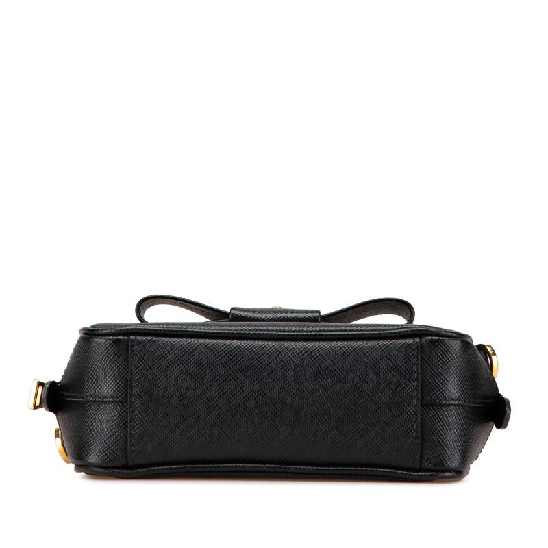PRADA プラダ リボン モチーフ 斜め掛け ミニ ショルダーバッグ  