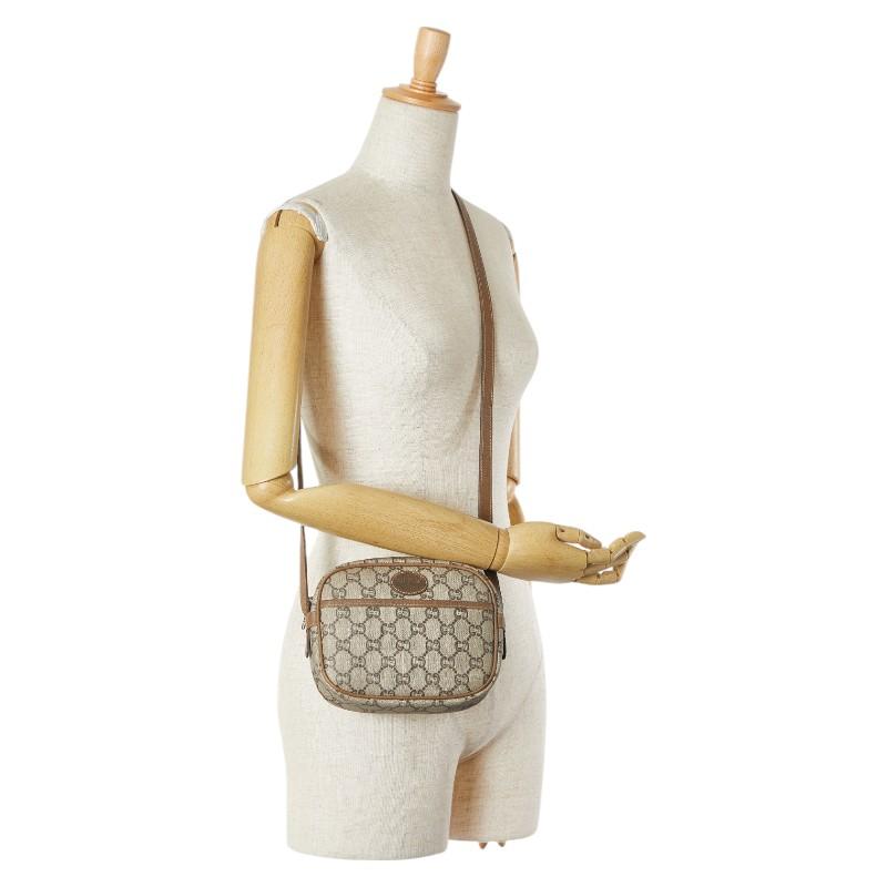 K三111/ グッチ GGプラス PVC レザー ショルダーバッグ GUCCI（グッチ） オールドグッチ GGプラス 斜め掛け ショルダーバッグ