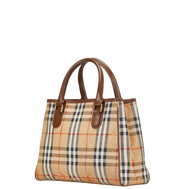 BURBERRY バーバリー ノバチェック トートバッグ シャドーホース レザー 未使用保管品 BURBERRY バーバリー ハンドバッグ トートバッグ ノバ