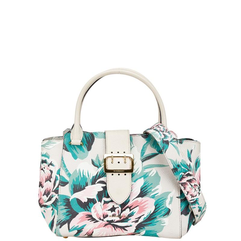 BURBERRY（バーバリー） チェック バックルトート 花 フラワー 