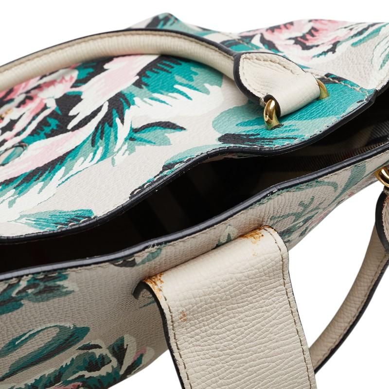 BURBERRY（バーバリー） チェック バックルトート 花 フラワー