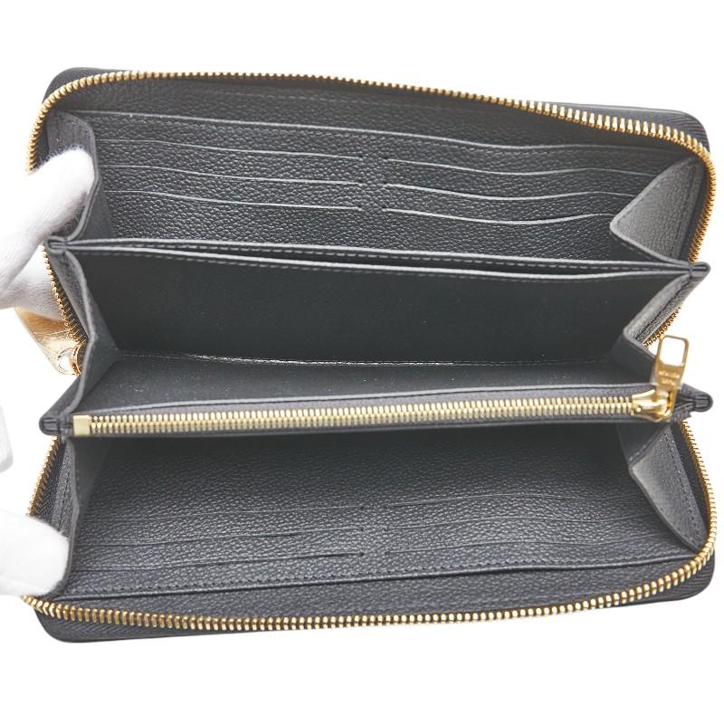 ルイ ヴィトン ×村上隆 モノグラム アンプラント ジッピーウォレット 長財布 M14160 ブラック マルチカラー LOUIS VUITTON 【中古】の画像