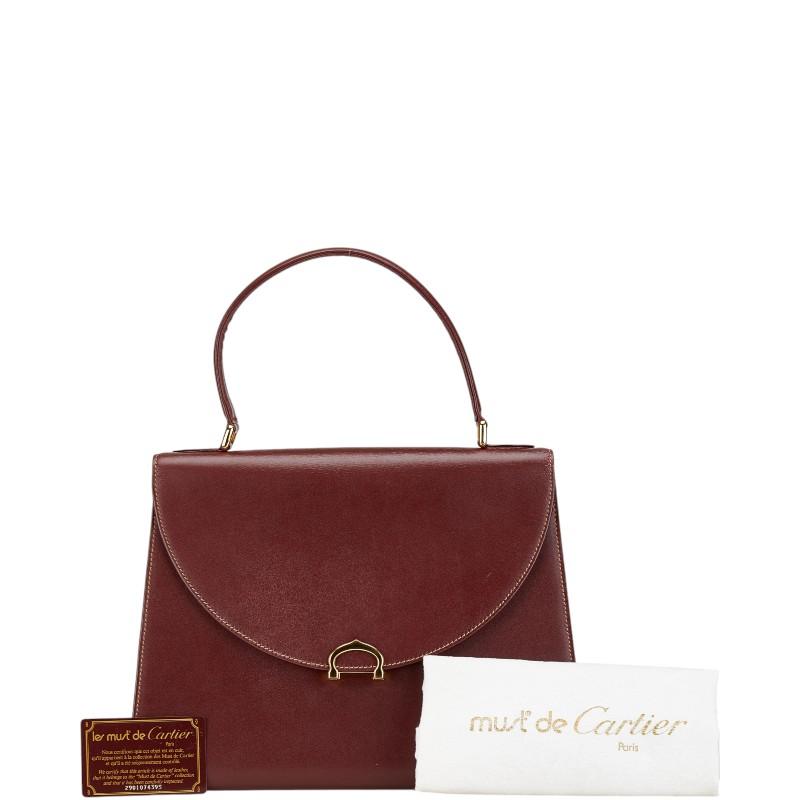 Cartier（カルティエ） マストライン ハンドバッグ ワインレッド
