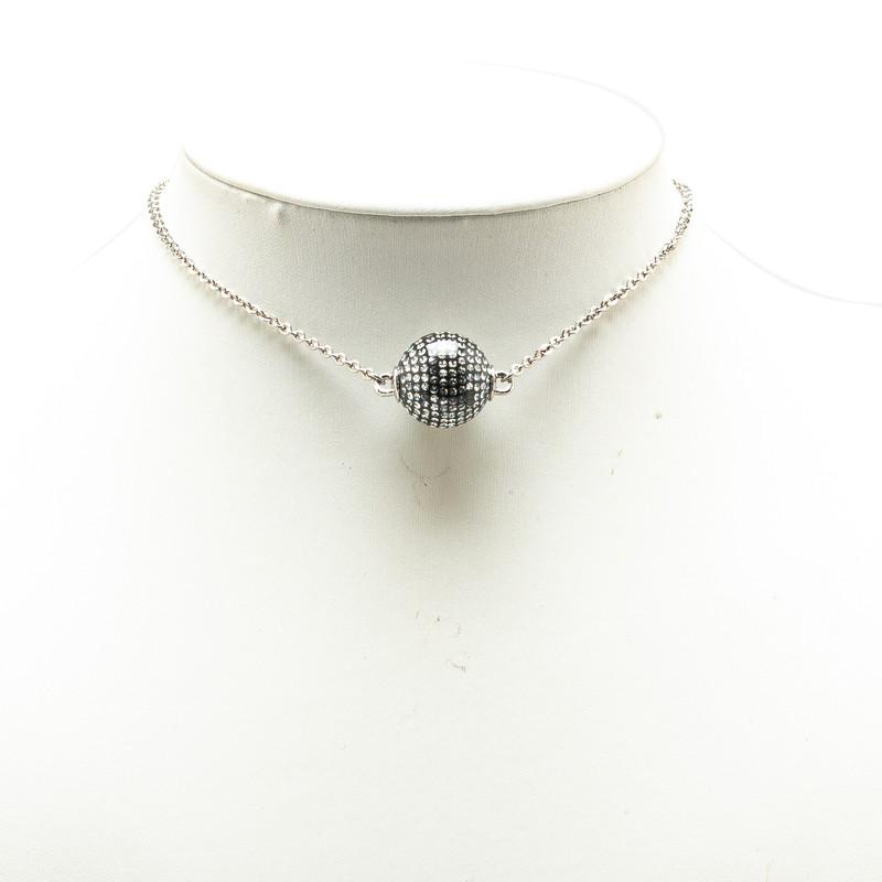 CHANEL（シャネル） ココマーク ミラーボール ネックレス シルバー 