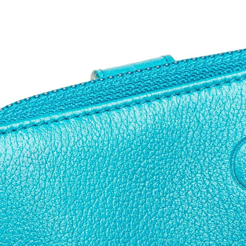 シャネル CHANEL二つ折り ミニ 財布 カメリア ココマーク ライトブルー CHANEL シャネル カメリア ココマーク 二つ折り財布 ライト