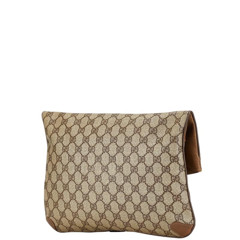 グッチ GUCCI クラッチバッグ GGスプリーム セカンドバッグPVC×レザー