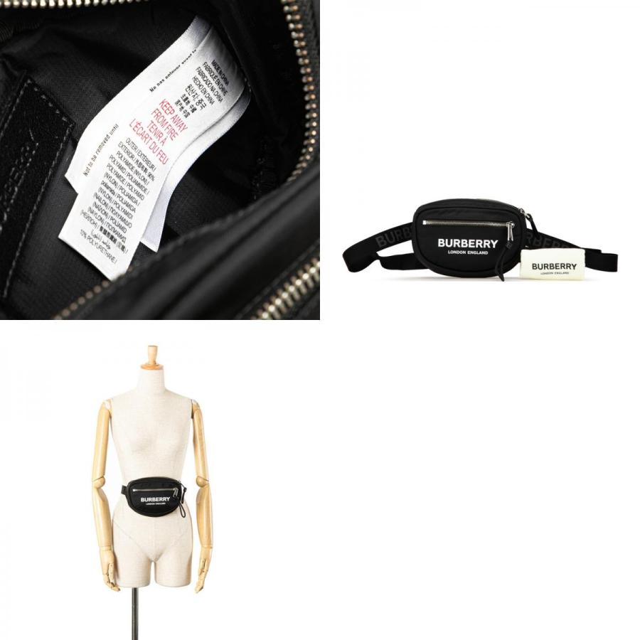 【新品未使用・正規品✨】BURBERRY キャノン クロス　ボディバッグ　黒色 BURBERRY（バーバリー） キャノン ロゴプリント ボディバッグ ベルト