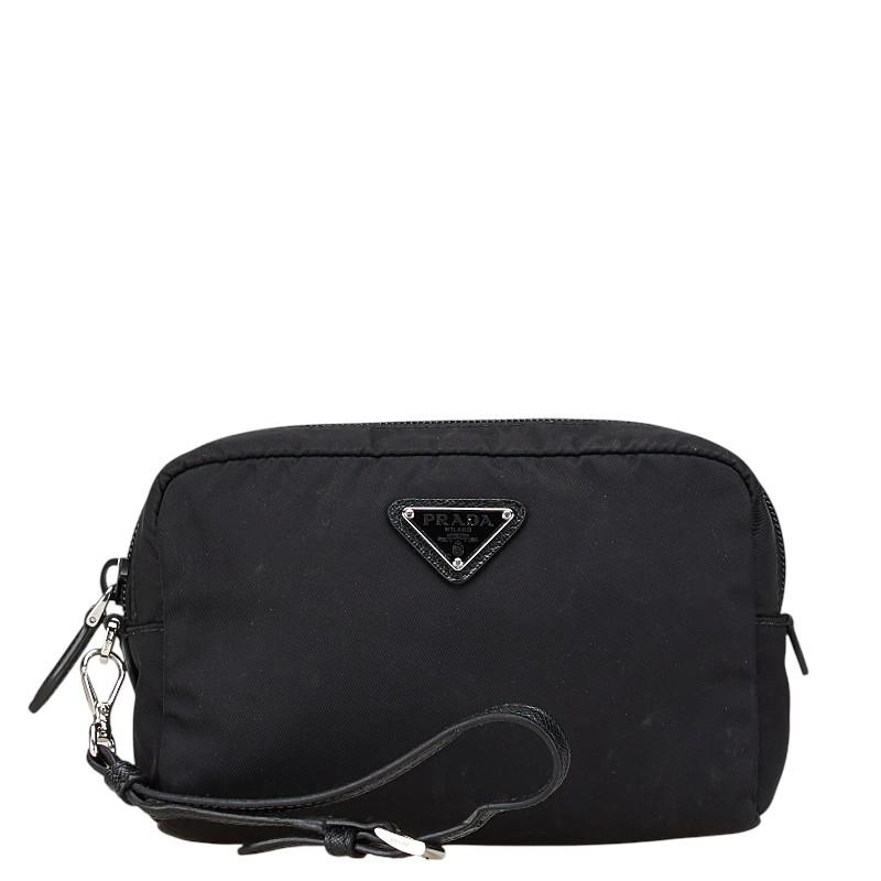 PRADA プラダ ポーチ ヴェラ トライアングルロゴ 現行品 PRADA（プラダ） ヴェラ Re-Nylon トライアングルロゴ ポーチ 小物入れ